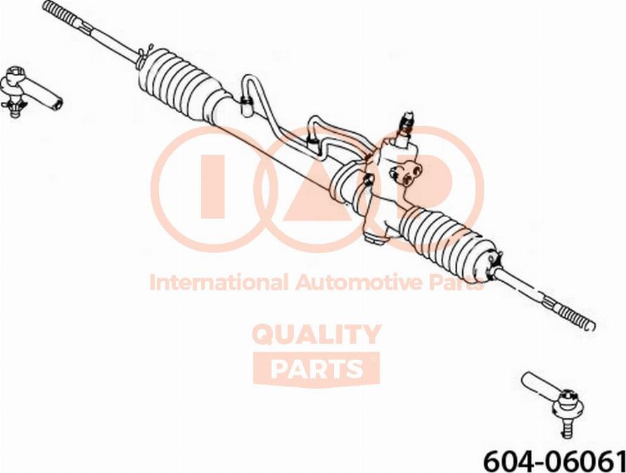 IAP QUALITY PARTS 604-06061 - Tie Rod End autospares.lv