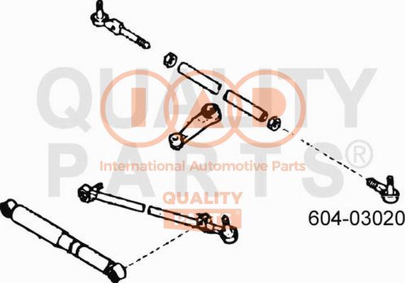 IAP QUALITY PARTS 604-03020 - Tie Rod End autospares.lv