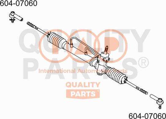 IAP QUALITY PARTS 604-07060 - Tie Rod End autospares.lv