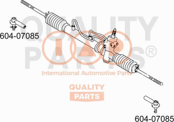 IAP QUALITY PARTS 604-07085 - Tie Rod End autospares.lv