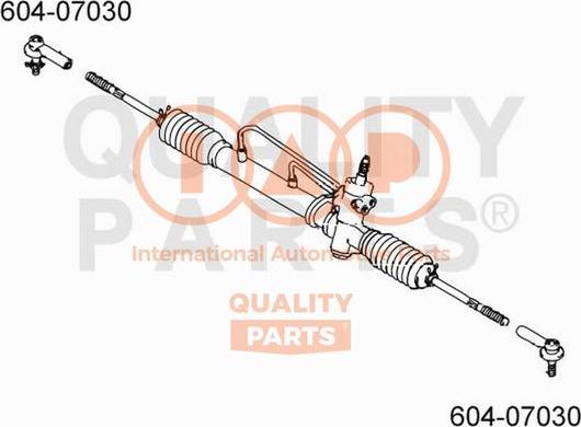 IAP QUALITY PARTS 604-07030 - Tie Rod End autospares.lv