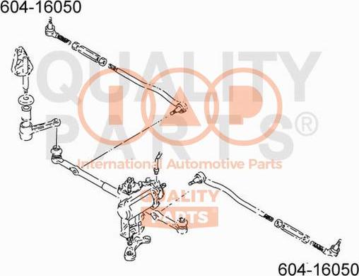 IAP QUALITY PARTS 604-16050 - Tie Rod End autospares.lv