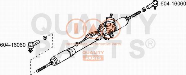 IAP QUALITY PARTS 604-16060 - Tie Rod End autospares.lv