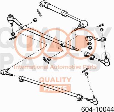 IAP QUALITY PARTS 604-10044 - Tie Rod End autospares.lv