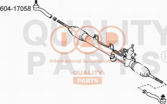 IAP QUALITY PARTS 604-17058 - Tie Rod End autospares.lv