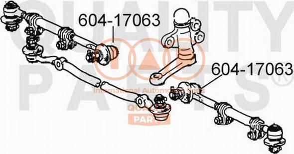 IAP QUALITY PARTS 604-17063 - Tie Rod End autospares.lv