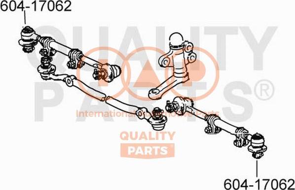 IAP QUALITY PARTS 604-17062 - Tie Rod End autospares.lv