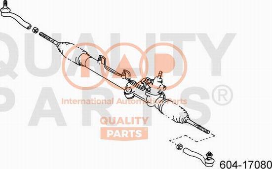 IAP QUALITY PARTS 604-17080 - Tie Rod End autospares.lv