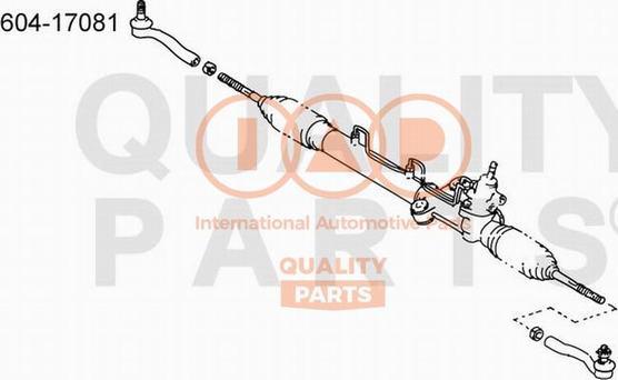 IAP QUALITY PARTS 604-17081 - Tie Rod End autospares.lv