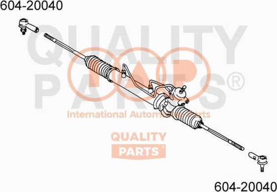 IAP QUALITY PARTS 604-20040 - Tie Rod End autospares.lv