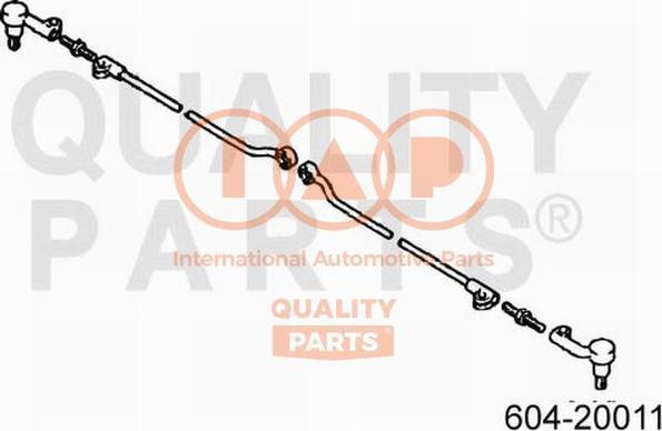 IAP QUALITY PARTS 604-20011 - Tie Rod End autospares.lv