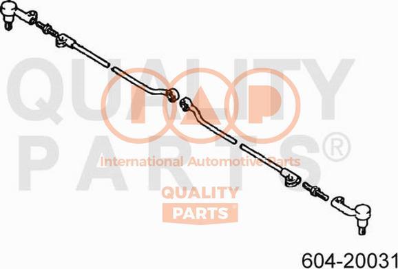 IAP QUALITY PARTS 604-20031 - Tie Rod End autospares.lv