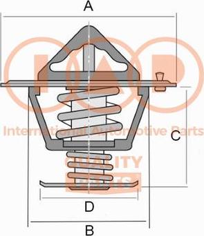 IAP QUALITY PARTS 155-06012 - Coolant thermostat / housing autospares.lv