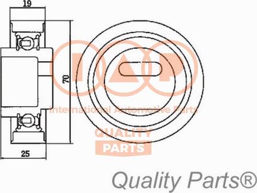 IAP QUALITY PARTS 12706033 - Tensioner Pulley, timing belt autospares.lv