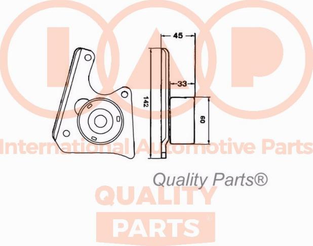 IAP QUALITY PARTS 127-06022 - Tensioner Pulley, timing belt autospares.lv