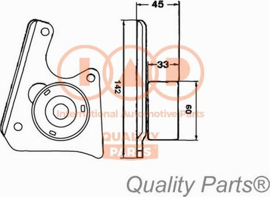 IAP QUALITY PARTS 127-06022 - Tensioner Pulley, timing belt autospares.lv