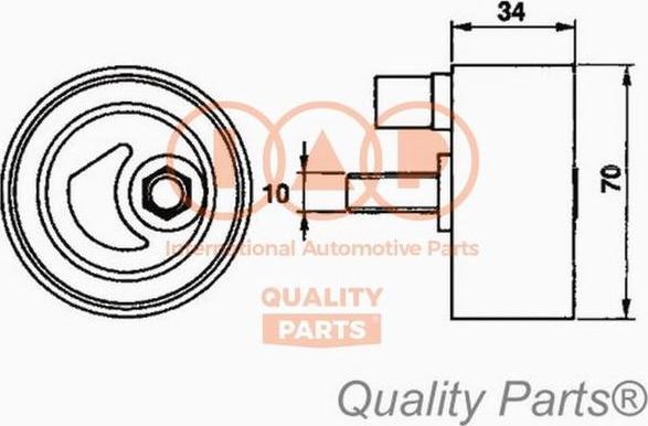 IAP QUALITY PARTS 127-15030 - Tensioner Pulley, timing belt autospares.lv