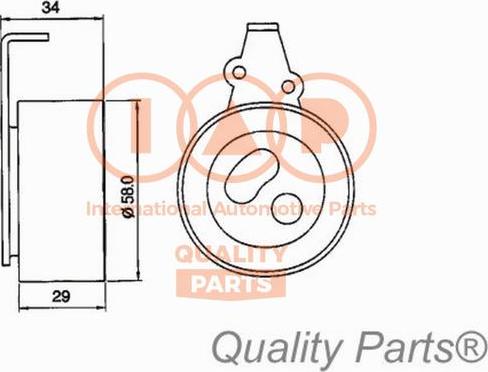 IAP QUALITY PARTS 12716053 - Tensioner Pulley, timing belt autospares.lv