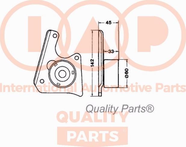 IAP QUALITY PARTS 12716052 - Tensioner Pulley, timing belt autospares.lv