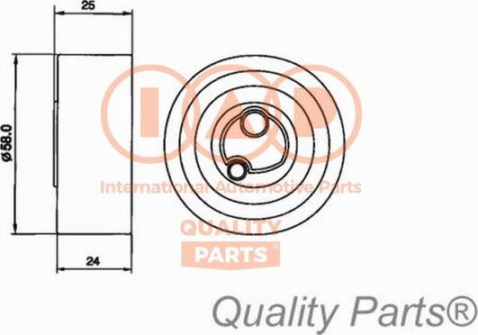 IAP QUALITY PARTS 12716030 - Tensioner Pulley, timing belt autospares.lv