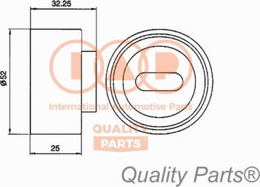 IAP QUALITY PARTS 127-11010 - Tensioner Pulley, timing belt autospares.lv