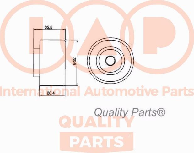 IAP QUALITY PARTS 12711023 - Tensioner Pulley, timing belt autospares.lv
