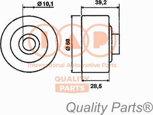 IAP QUALITY PARTS 12713093 - Tensioner Pulley, timing belt autospares.lv