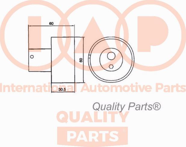 IAP QUALITY PARTS 12713045 - Tensioner Pulley, timing belt autospares.lv