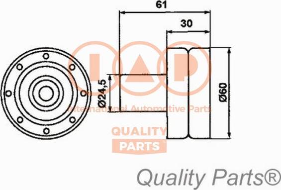 IAP QUALITY PARTS 12713085 - Tensioner Pulley, timing belt autospares.lv