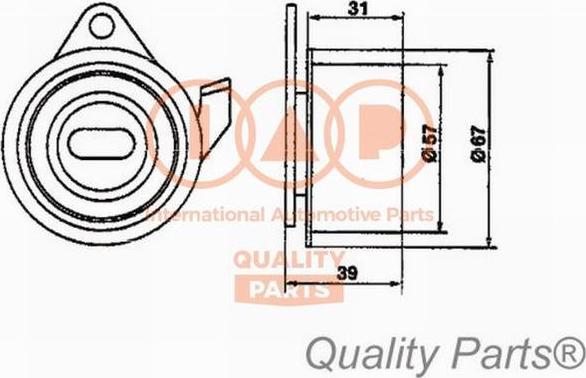IAP QUALITY PARTS 12712091 - Tensioner Pulley, timing belt autospares.lv