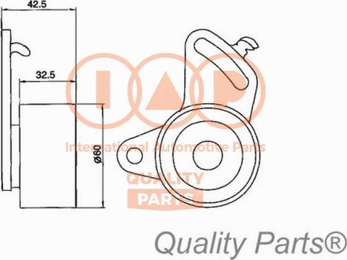 IAP QUALITY PARTS 127-17050 - Tensioner Pulley, timing belt autospares.lv
