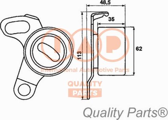 IAP QUALITY PARTS 127-17052 - Tensioner Pulley, timing belt autospares.lv