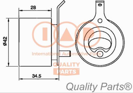 IAP QUALITY PARTS 127-20060G - Tensioner Pulley, timing belt autospares.lv