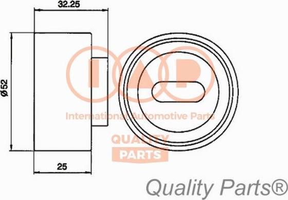 IAP QUALITY PARTS 12721030 - Tensioner Pulley, timing belt autospares.lv