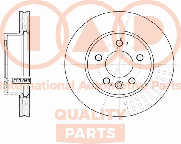 IAP QUALITY PARTS 709-50020 - Brake Disc autospares.lv