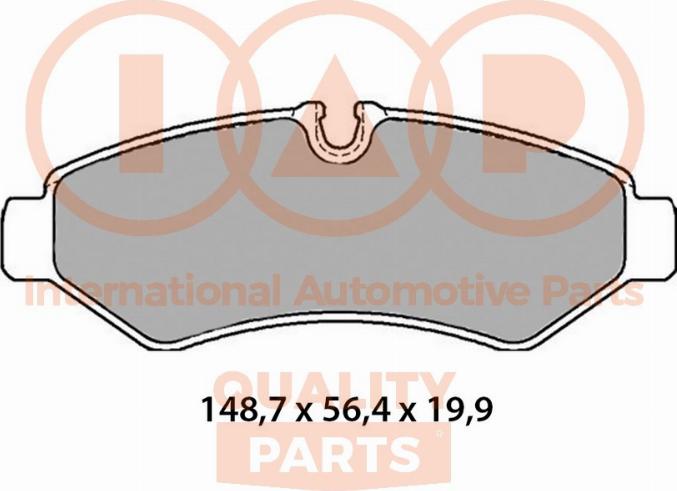 IAP QUALITY PARTS 704-54013 - Brake Pad Set, disc brake autospares.lv