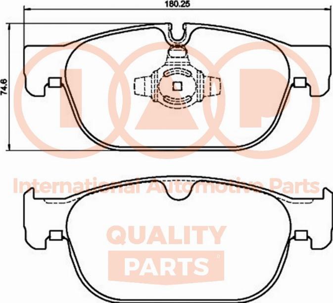 IAP QUALITY PARTS 704-56044P - Brake Pad Set, disc brake autospares.lv