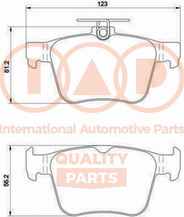 IAP QUALITY PARTS 704-50031P - Brake Pad Set, disc brake autospares.lv