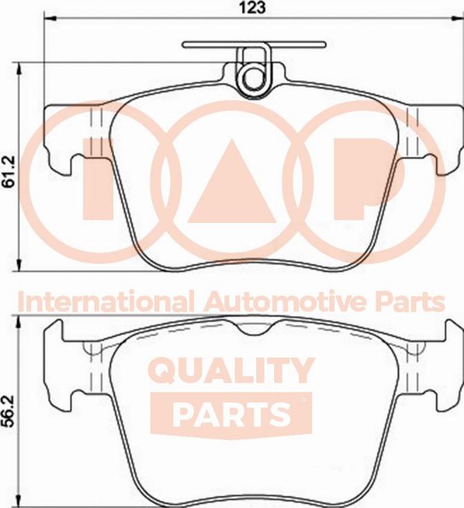 IAP QUALITY PARTS 704-50031 - Brake Pad Set, disc brake autospares.lv