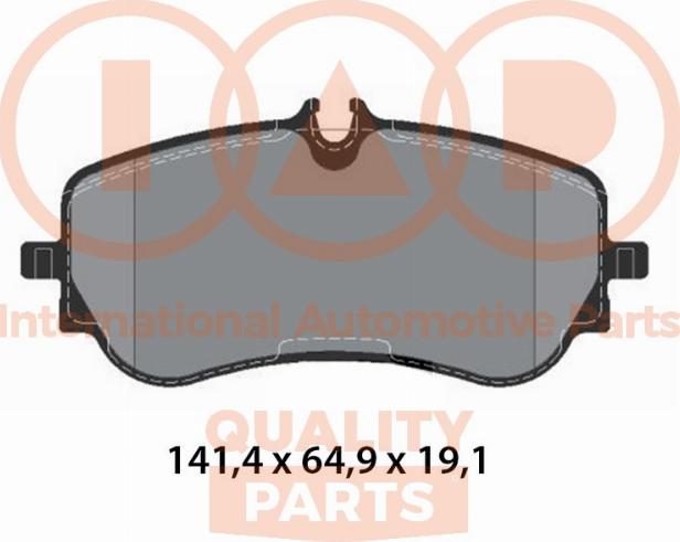 IAP QUALITY PARTS 704-50021 - Brake Pad Set, disc brake autospares.lv