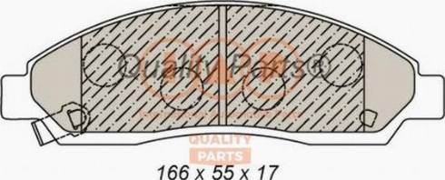 IAP QUALITY PARTS 704-09022X - Brake Pad Set, disc brake autospares.lv