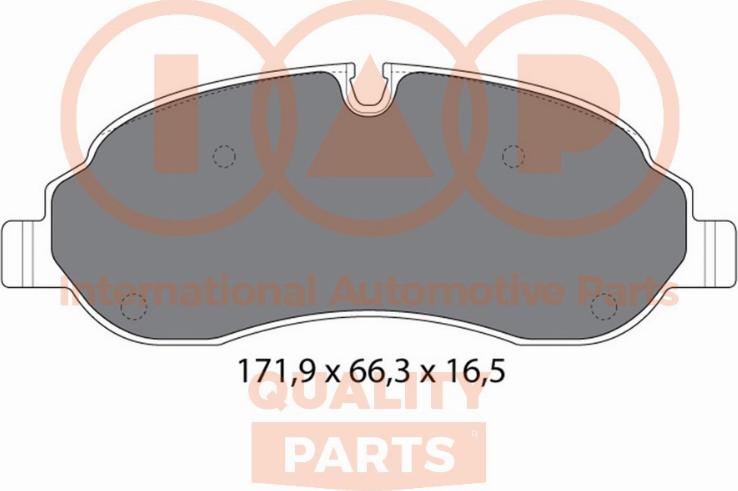 IAP QUALITY PARTS 704-04050 - Brake Pad Set, disc brake autospares.lv