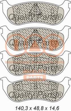 IAP QUALITY PARTS 704-04014 - Brake Pad Set, disc brake autospares.lv