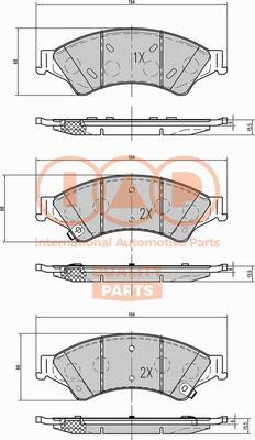 IAP QUALITY PARTS 704-04030 - Brake Pad Set, disc brake autospares.lv