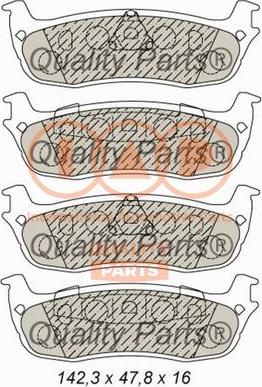 IAP QUALITY PARTS 704-04022 - Brake Pad Set, disc brake autospares.lv