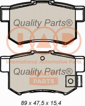 IAP QUALITY PARTS 704-06097 - Brake Pad Set, disc brake autospares.lv