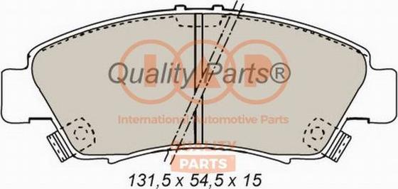 IAP QUALITY PARTS 704-06014 - Brake Pad Set, disc brake autospares.lv