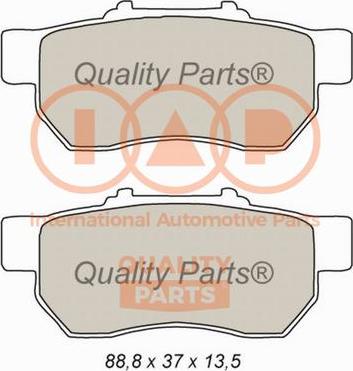 IAP QUALITY PARTS 704-06016 - Brake Pad Set, disc brake autospares.lv