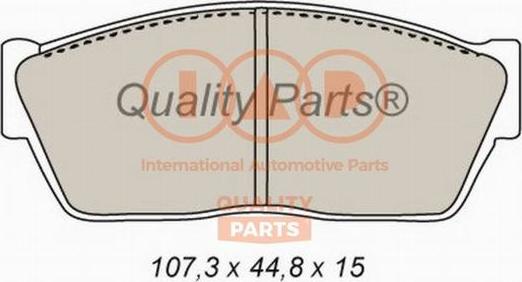 IAP QUALITY PARTS 704-06011 - Brake Pad Set, disc brake autospares.lv