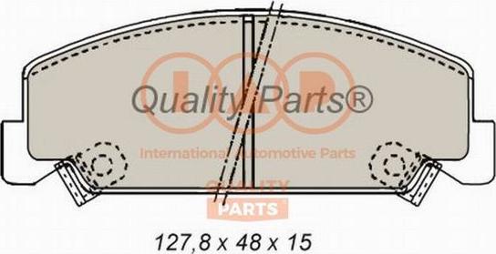 IAP QUALITY PARTS 704-06018 - Brake Pad Set, disc brake autospares.lv
